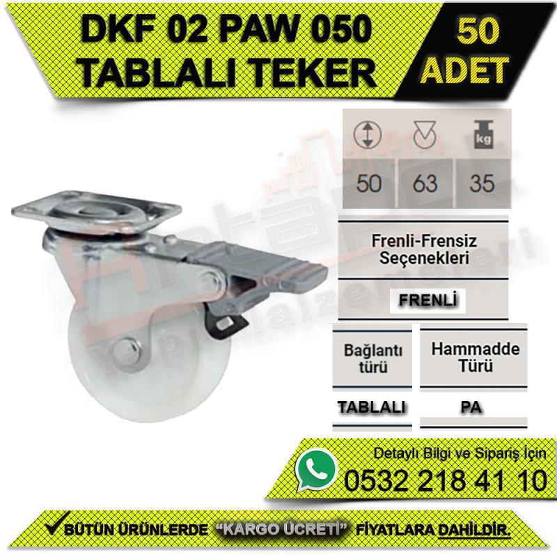 DKF 02 PAW 050 TABLALI FRENLİ TEKER (50 ADET)